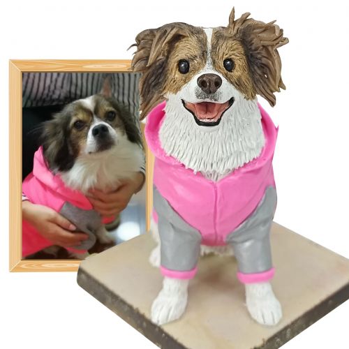 Фигурка домашнего питомца из глины, по фото (Ручная работа)